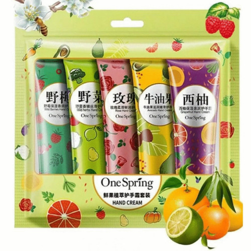 Набір міні кремів для рук One Spring, 5 шт/уп