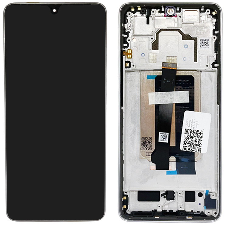Дисплей Xiaomi Poco X6 Pro 5G у зборі із сенсором і рамкою Grey service orig