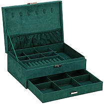Скринька для прикрас (футляр для біжутерії) Springos 27 x 19 x 10.5 см HA1049, фото 3