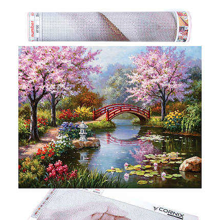 Набір алмазної мозаїки (вишивки) Cornix Art 40 x 30 см AY03, фото 1