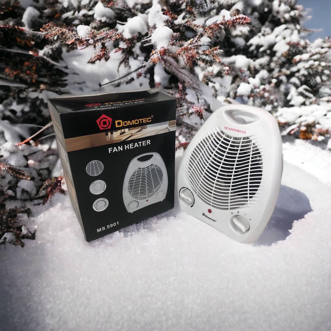 Тепловентилятор 2000w Domotec MS-5901 2000 Вт, Вітродуйка обігрівач, Тепловентилятори потужністю SQ-395 2 кВт