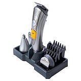 Практична машинка для стрижки волосся Pro, Електрична машинка для стрижки з насадками ND-87, фото 7