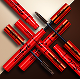Туш для вій Relouis Touche High Volume & Definition Mascara Супероб'єм і поділ Коричнева, 9 г, фото 6