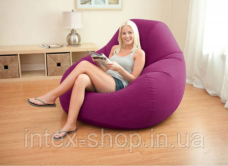 Надувне крісло Intex 68584 Deluxe Beanless Bag Chair , фото 2