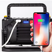 Переносний ліхтар туристичний ліхтарик Power Bank W880 з ультрафіолетом та червоним світлом, фото 5