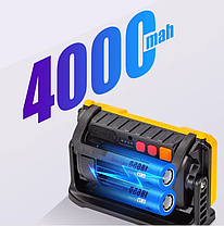 Переносний ліхтар туристичний ліхтарик Power Bank W880 з ультрафіолетом та червоним світлом, фото 6