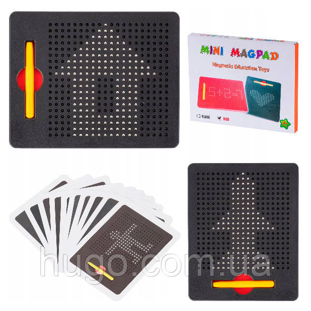 Магнітна дошка для малювання 380 магнітів (10 карток), Magpad 1763-1 / Магнітний планшет для малювання