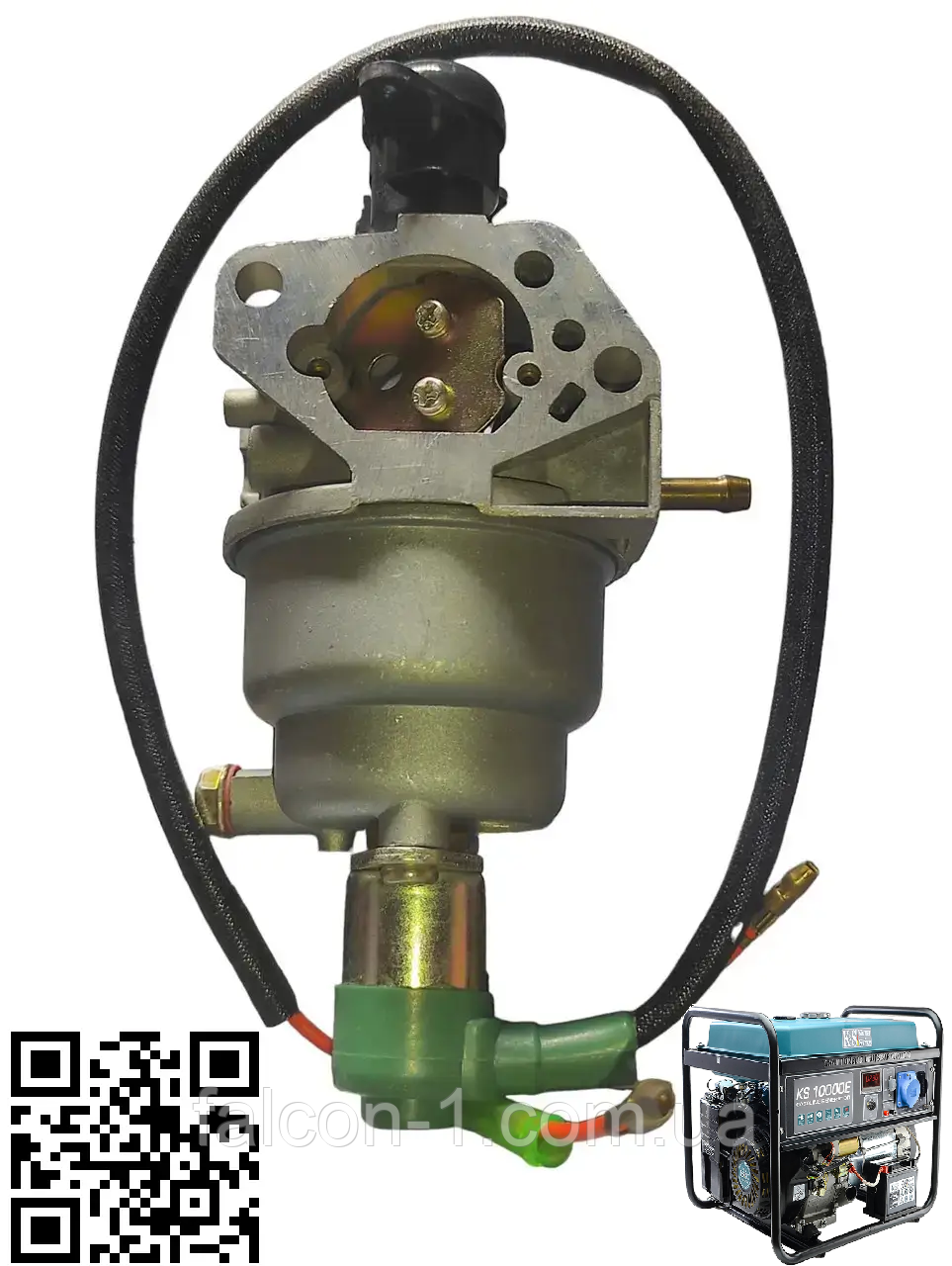 Карбюратор Sadko GPS8500Е на бензогенератор Firman Forte FG6500 FG 8000 EA 16100-Z5T-915 З електро-клапоном під вакуумну заслонку