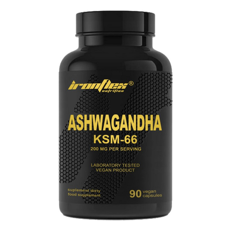 Екстракт ашваганди IronFlex Ashwagandha KSM-66 90 vcaps