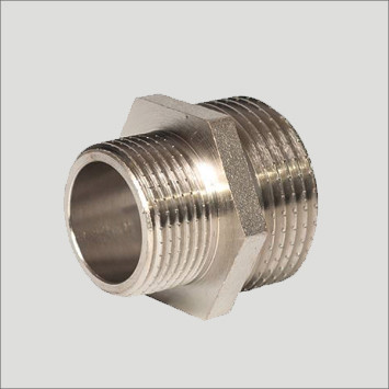 Ніпель 1/2"х3/8" нікельований, фото 1