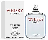 Туалетна вода для чоловіків Whisky Silver Tester Men 100ml, фото 2