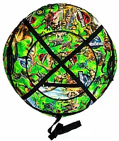 Надувний тюбінг, ватрушка 100см "Динозаври". До 115 кг.