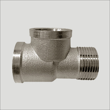 Трійник 3/4" ВВН нікельований, фото 1