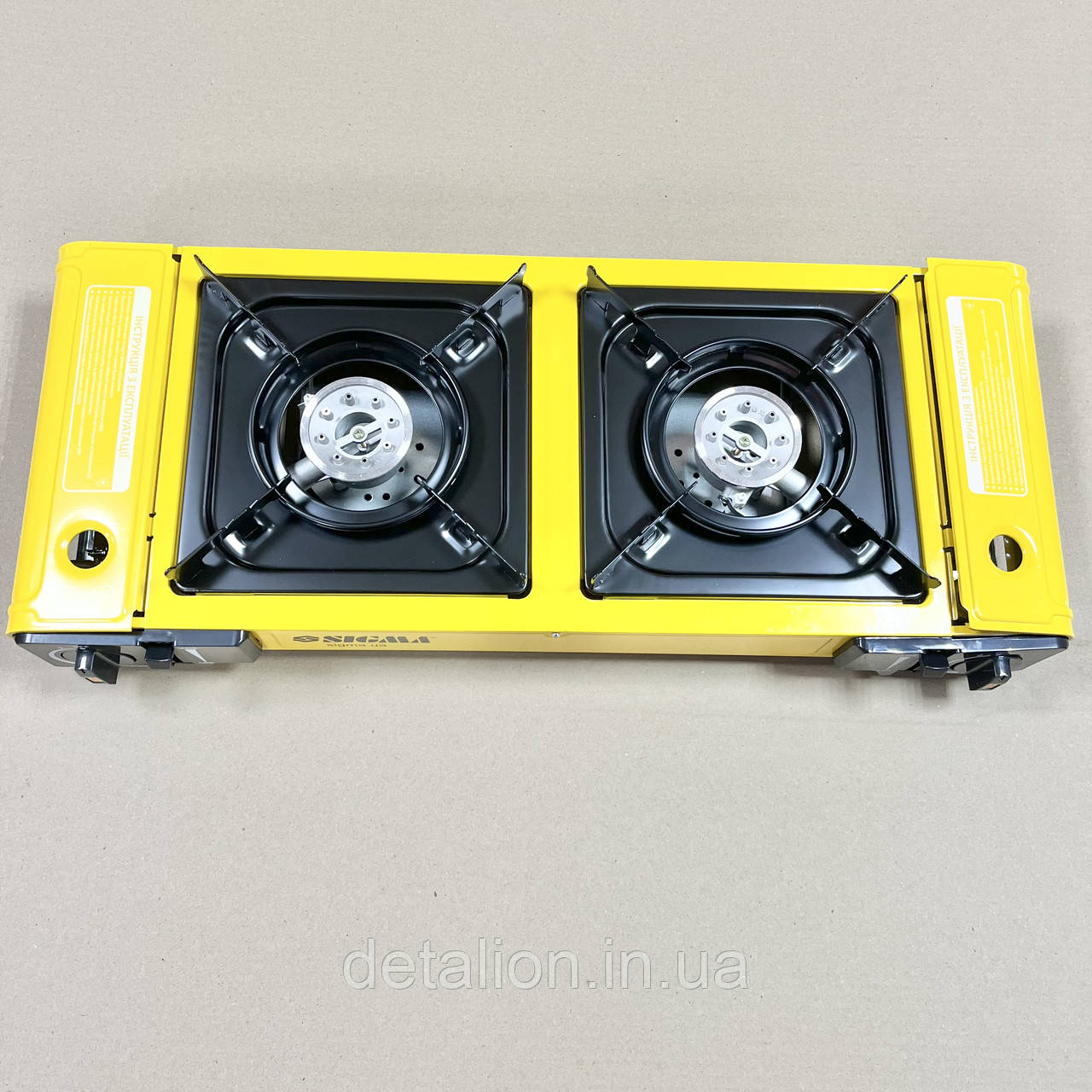 Плита газова двоконфоркова з п'єзопідпалом і адаптером Comfort (кейс) SIGMA. 2903461, фото 1