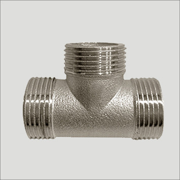 Трійник 1/2" ННН нікельований, фото 1