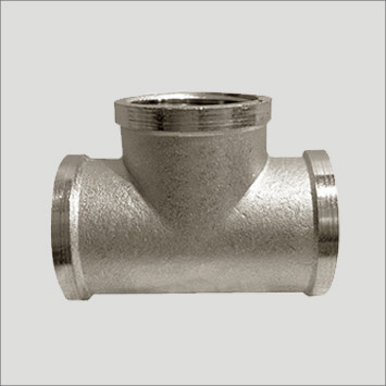 Трійник 1"х1/2"х1" ВВВ нікельований, фото 1