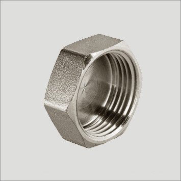 Заглушка 3/4" В нікельована (під пломбу)