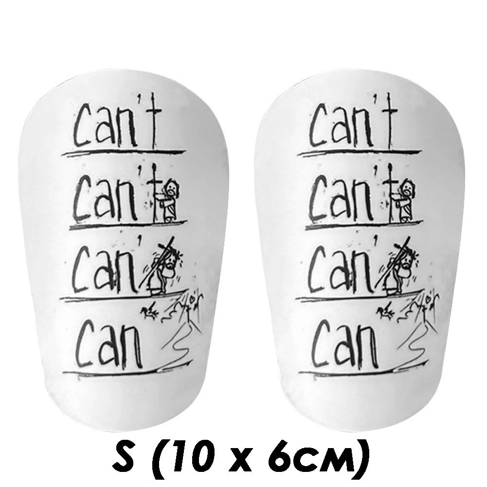 Щитки футбольні Can't mini міні S (10x6см) біло-чорні