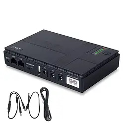 Джерело безперебійного живлення Mini DC UPS DC1018P 18W Чорний
