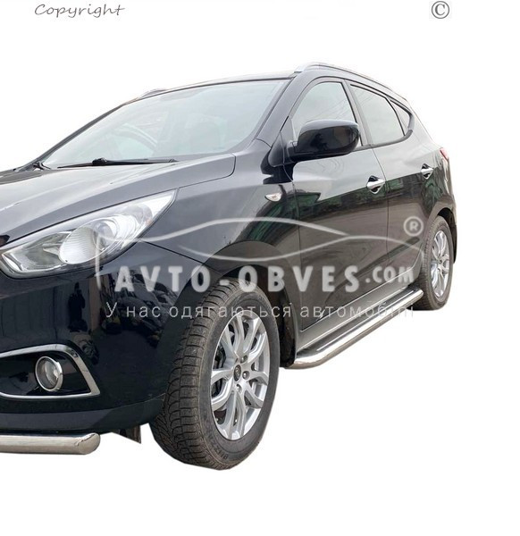 Підніжки площадки Hyundai ix35 - основа Ø42 мм - є 51 та 60 мм