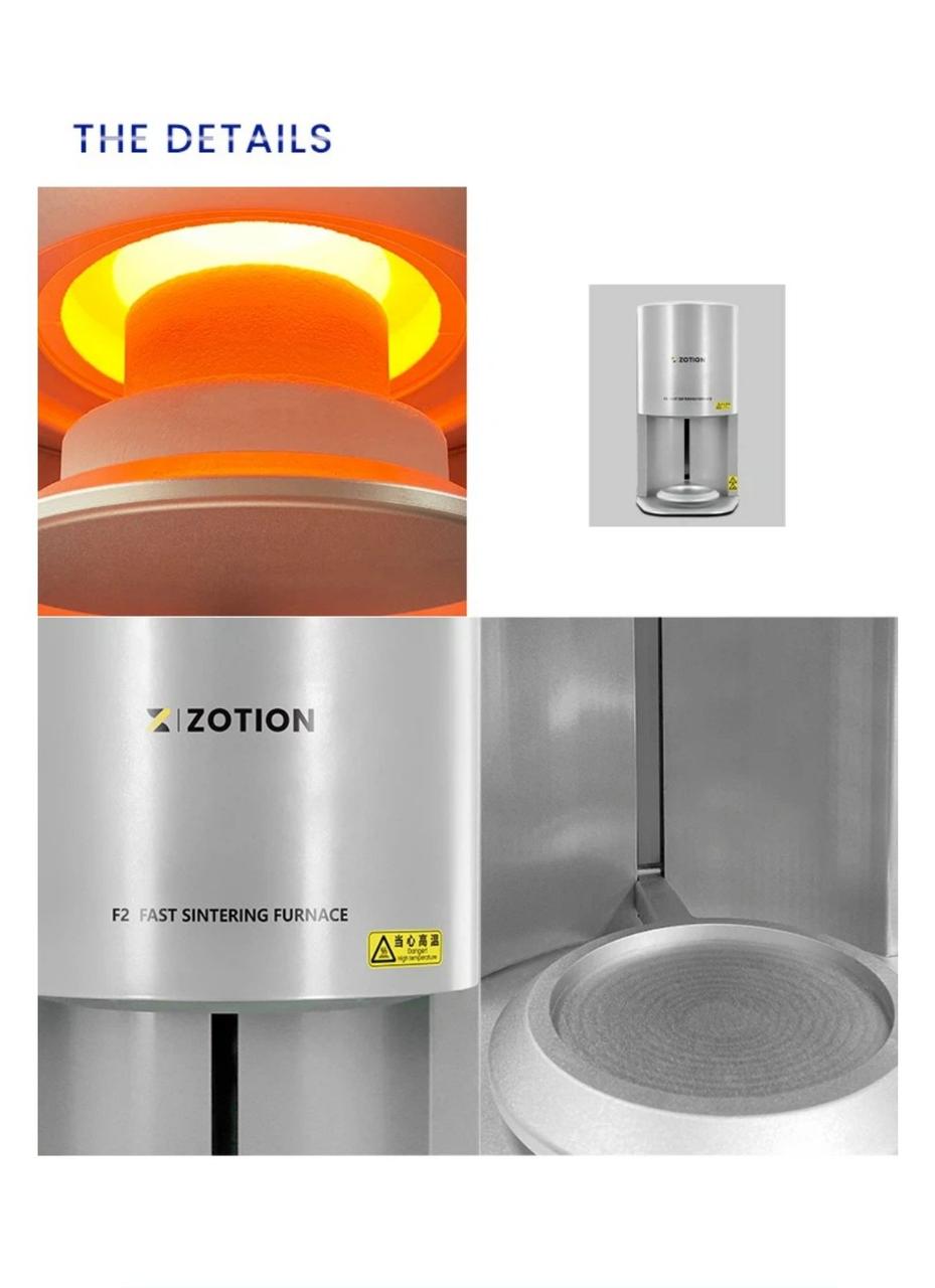 Високотемпературні печі для скріплення напівпрозорого цирконію Zotion F2