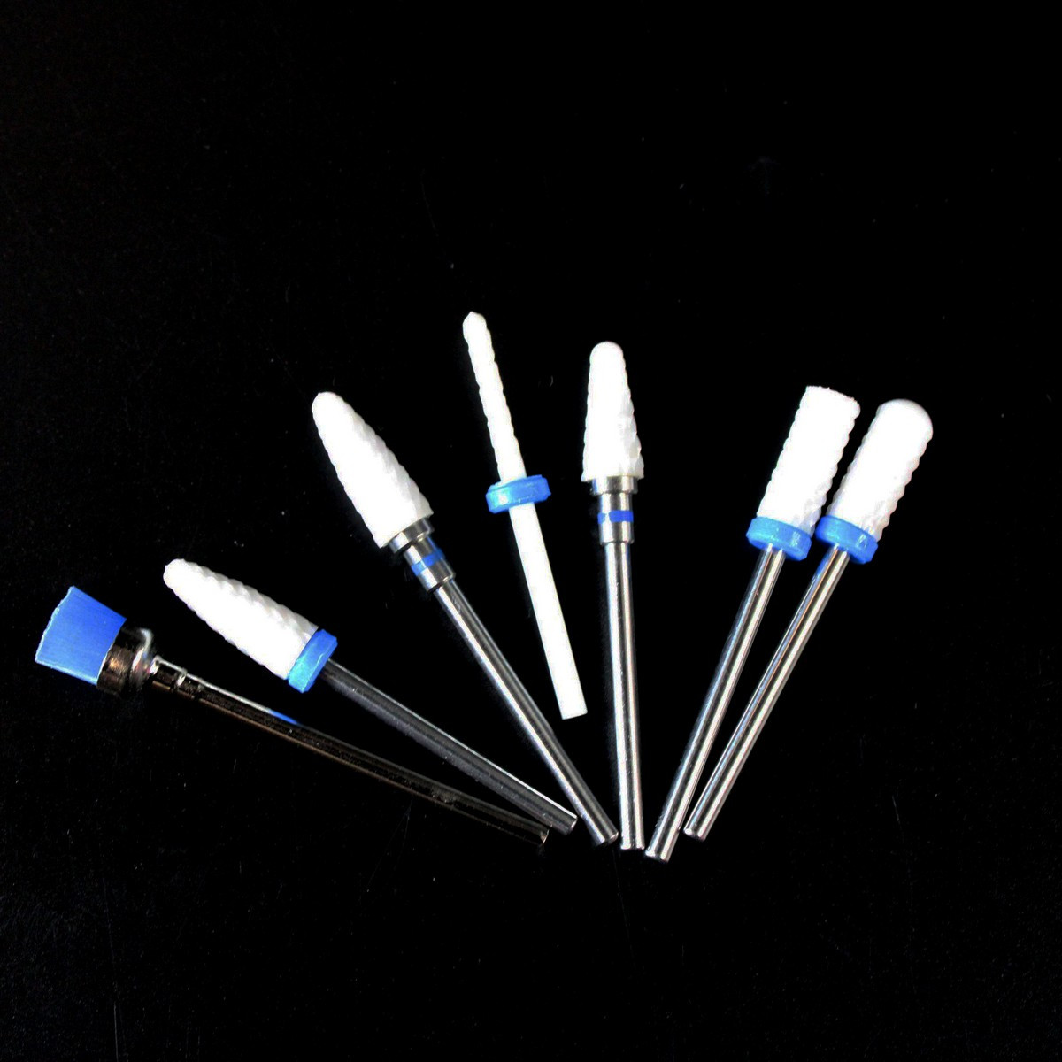 Набір насадок керамічних для манікюрного фрезера EH-03-M, 6 шт + щіточка, фото 1