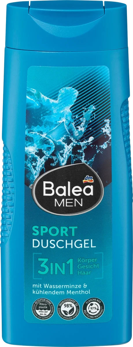 Гель для душу Balea Men 3in1 Sport, 300 мл