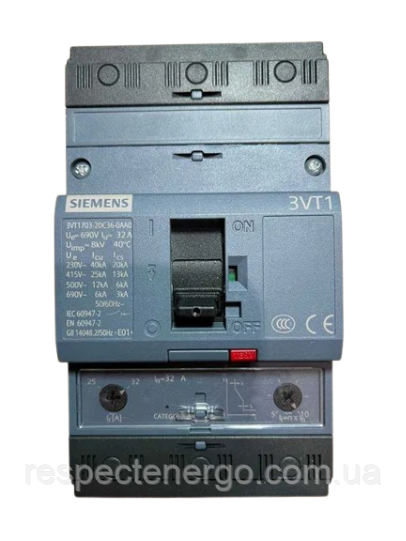 Автоматичний вимикач Siemens 3VT1703 2DC36 0AA0, фото 1