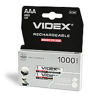 Акумулятори Videx, HR03, AAA, 1000mAh, double blister/2шт