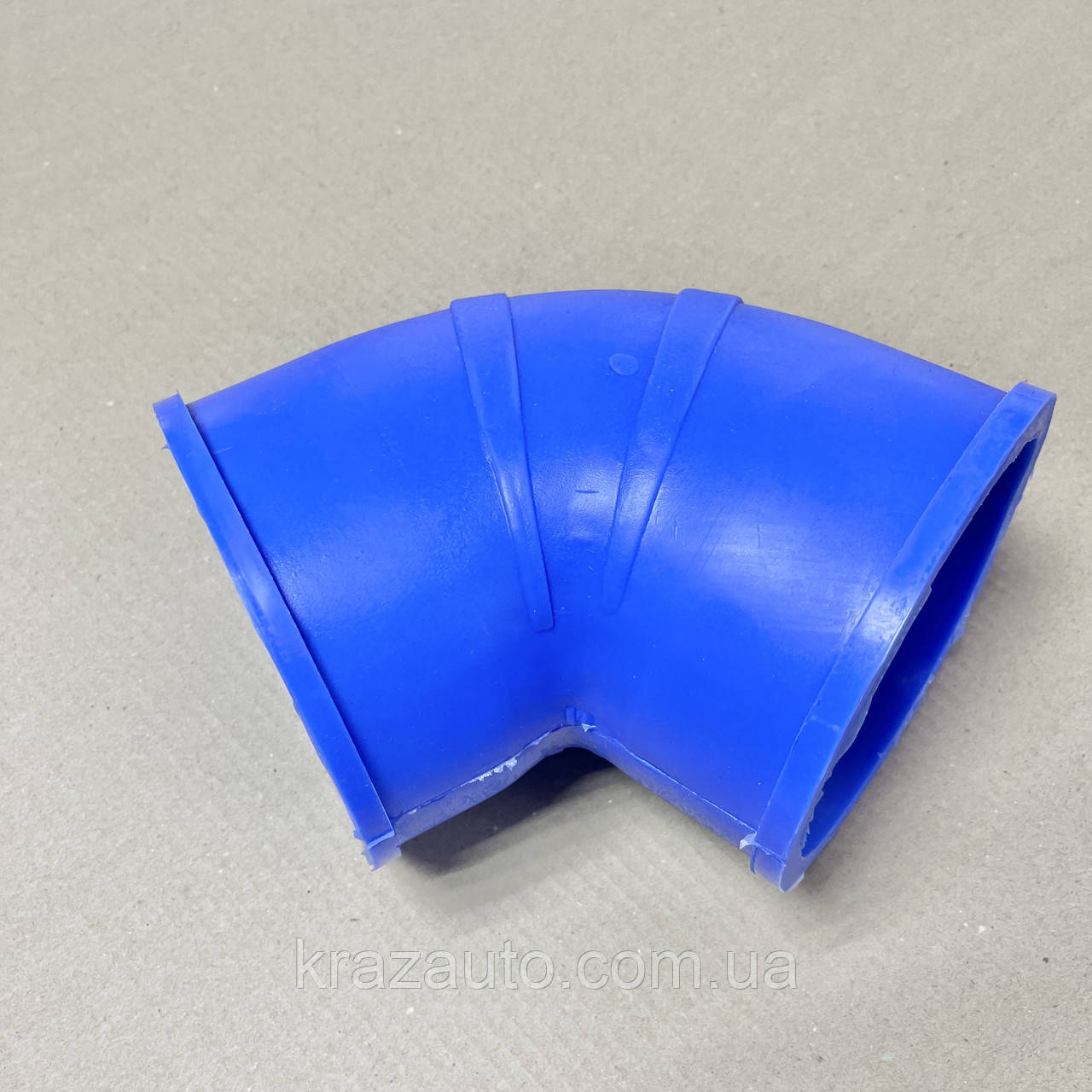 Патрубок фильтра воздушного КАМАЗ выходной (угол 45 d-125) (с ребром ...