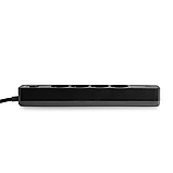 Мережевий подовжувач VIDEX ONCORD з/з 4п 3м (3x1.5мм) 3.4А USB(QC3.0) +USB-C(PD18W) з кнопкою Black, фото 6
