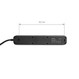 Мережевий подовжувач VIDEX ONCORD з/з 4п 3м (3x1.5мм) 3.4А USB(QC3.0) +USB-C(PD18W) з кнопкою Black, фото 7