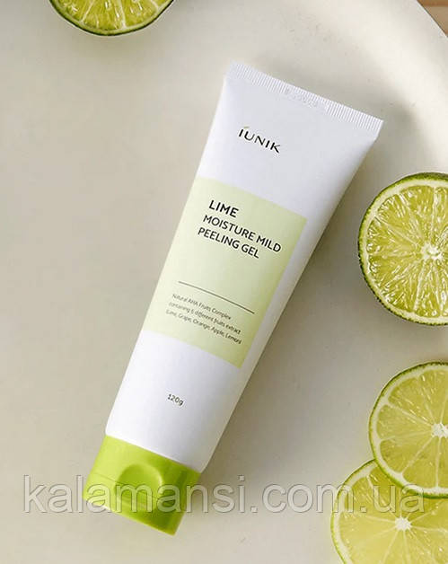 М´який пілінг гель IUNIK Lime Moisture Mild Peeling Gel 120мл (18.01.2025 р)