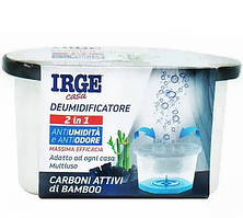 Поглинач запаху та вологи Irge casa Deumidificatore Carboni Attivi Bamboo 2в1 Бамбук активоване вугілля 400мл
