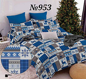 Пакистанська бязь GOLD, новорічний орнамент, Різдво, Новий рік