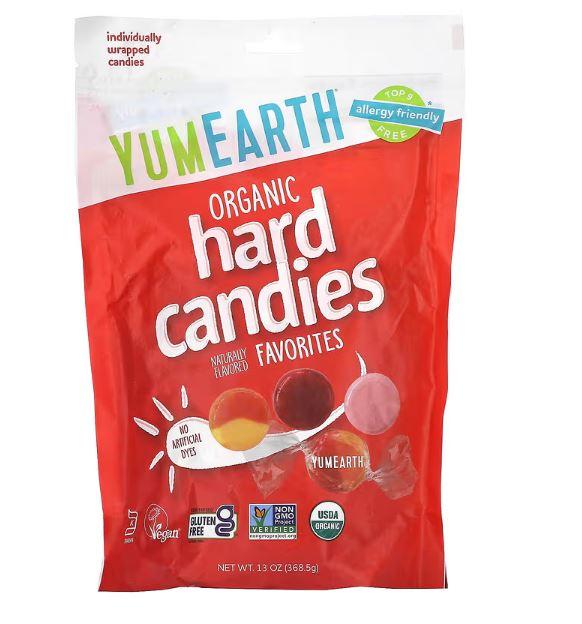 Органічні льодяники, улюблені фрукти, Yummy Earth, Organic Candy Drops, Freshest Fruit, 368,5 г (13 унцій)