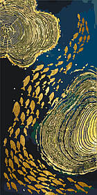 Картина за номерами Абстракція з фарбами металік 40*80 см Орігамі LW 5107