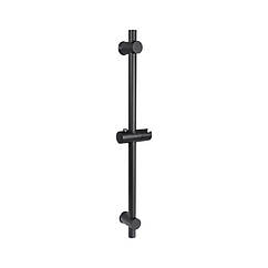 Душова стійка з тримачем універсальна Qtap Lepit 665 мм округла QTLEP82103OB Black Matt