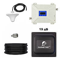 Комплект GSM Репітер 900/1800 МГц підсилювач мобільного зв'язку та інтернету Aspor з антеною 19 дБ