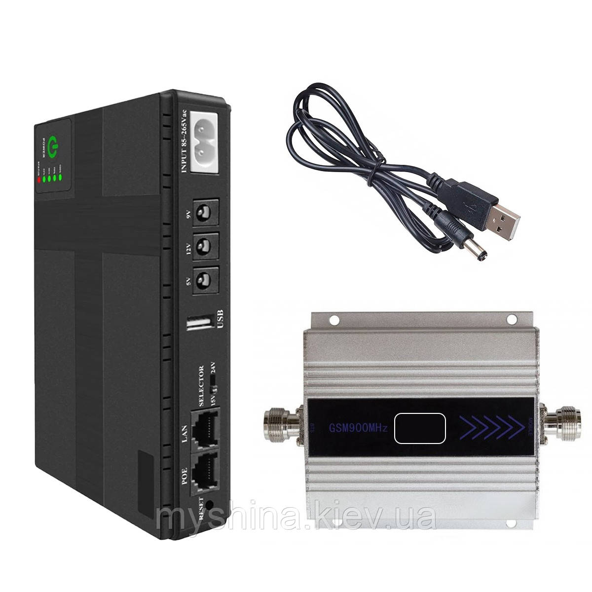 Комплект ДБЖ VIA Energy Mini UPS + Репітер 900МГц Aspor