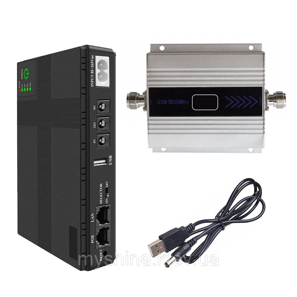 Комплект ДБЖ VIA Energy Mini UPS + GSM Репітер 1800 МГц Aspor, фото 1