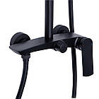 Душова система для душу Qtap Slavonice на два споживачі QTSLA110BLM45914 Black Matt, фото 4