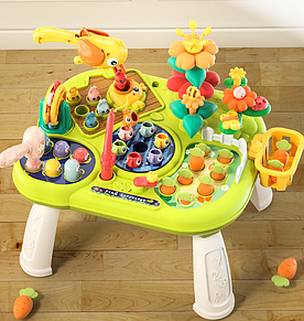 Дитячий розвивальний ігровий столик для розвитку дрібної моторики інтерактивна іграшка