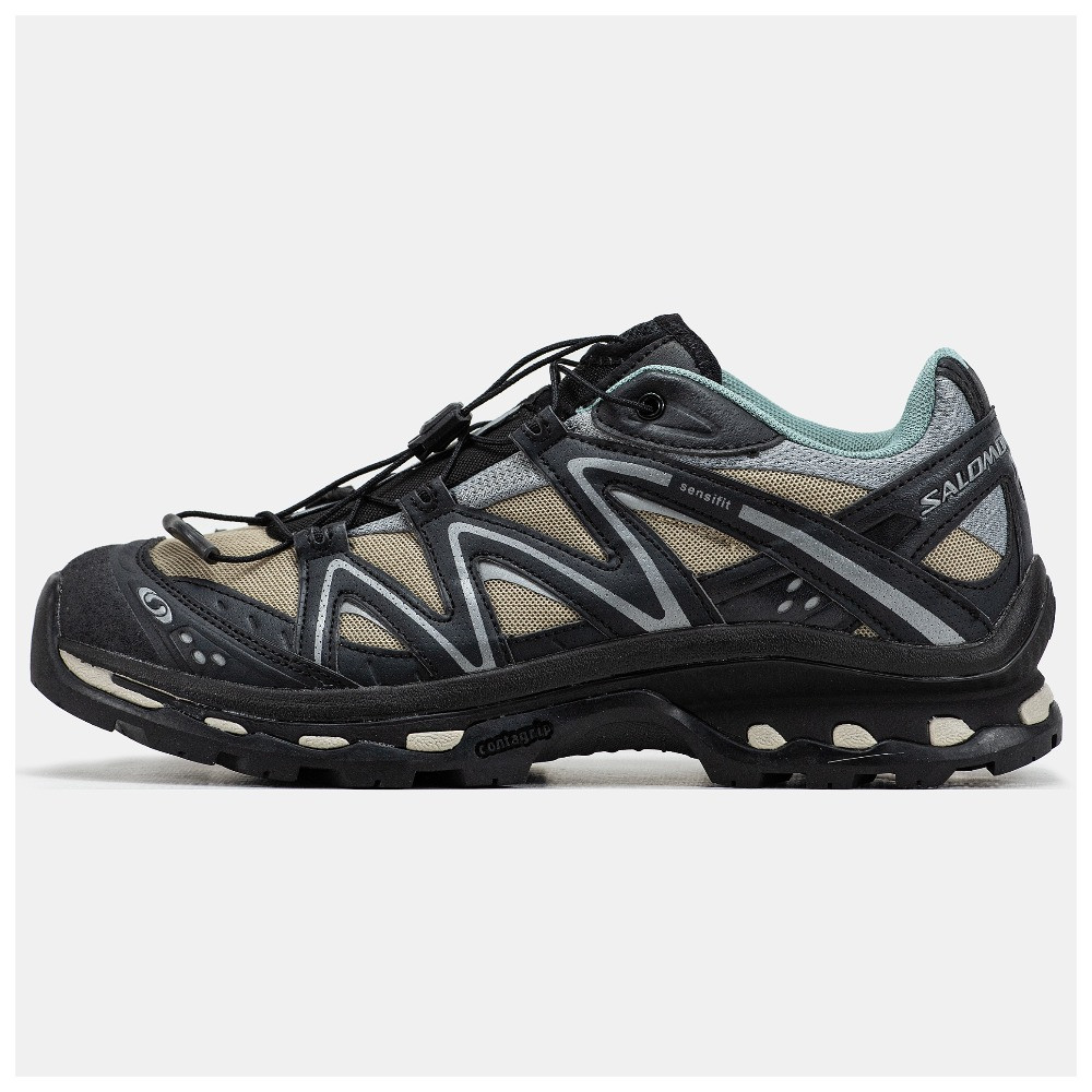 Чоловічі кросівки Salomon XT-Quest Beige Black Grey, шкіряні кросівки саломон хт квест