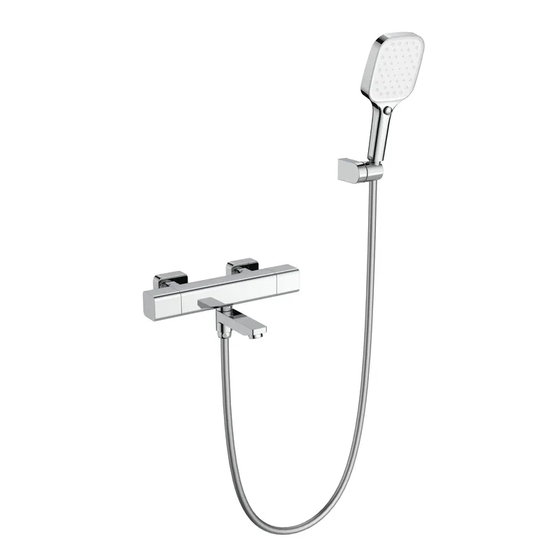 Змішувач для ванни Mixxus Premium VIRGO 009 (EURO) термостатичний, з коротким виливом (MI6644)