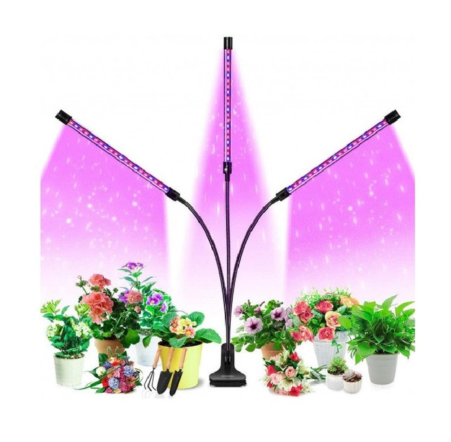 Лампа для рослин DEL Grow Light 60 LED Чорна, фітолампа для рослин, лампа для розсади