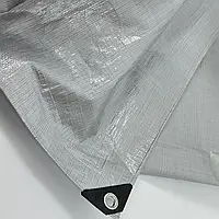 Тент Plandeka Мосhnа 110 гр/м2 Сірий 4х6 м Універсальний покривний тент для будівництва