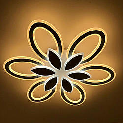 Яскрава лед люстра з пультом LUMINARIA 120W до 20 кв.м колір  AURORA 120W 6F WHITE