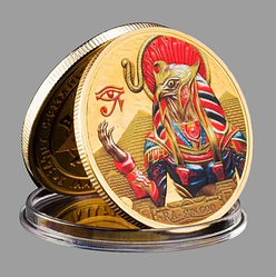 Сувенір монета Ra Sun God, Єгипетська міфологія Бог сонця Ра та Глазу Гора