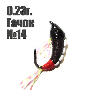 Мормишка "Shrimp" 0.23г. гачок №14 Коричнева